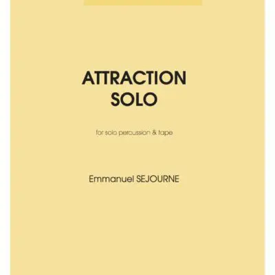 Attraction Solo by Emmanuel Sejourne - Southern Percussion