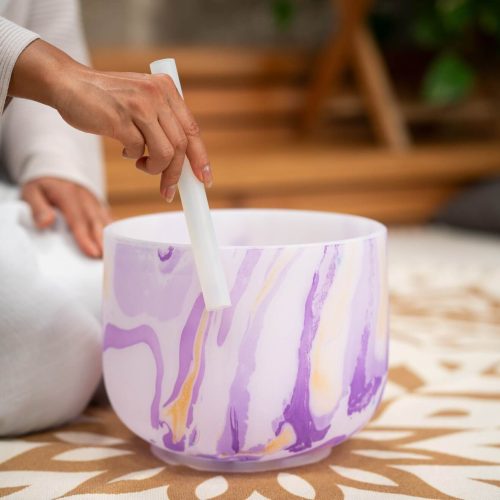 Meinl Sonic Energy Marble Crystal Singing Bowl - Crown Chakra