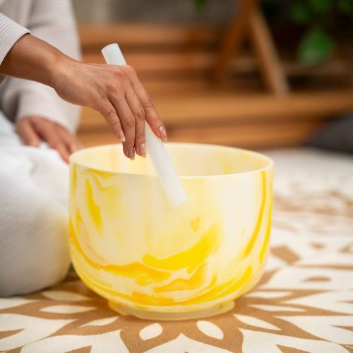 Meinl Sonic Energy Marble Crystal Singing Bowl - Solar Plexus Chakra