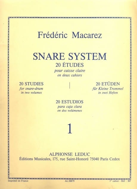Snare System - 20 Studies for snare-drum (book 1)