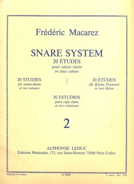 Snare System - 20 Studies for snare-drum (book 2)