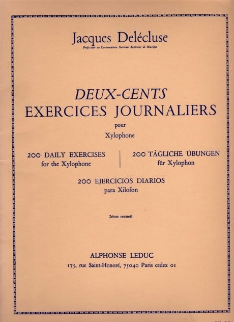 200 Daily Exercises For The Xylophone - Book 2