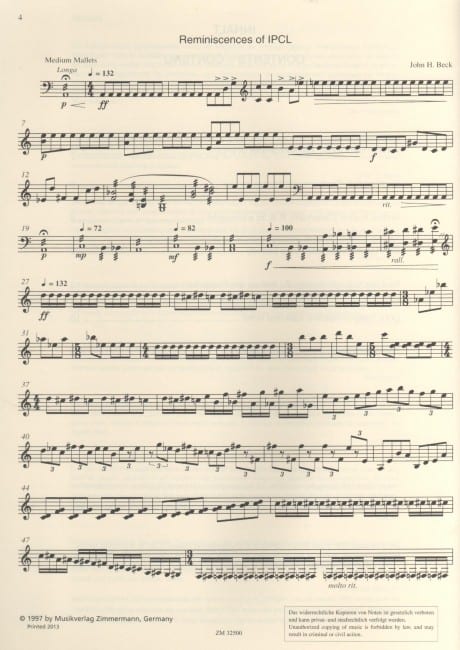 7 Pieces for Marimba