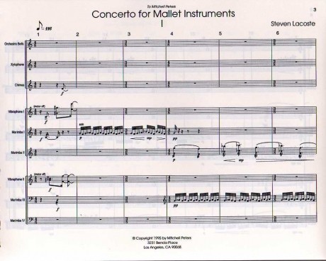 Concerto for Mallets by Steve La Coste