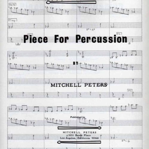 Piece for Percussion by Mitchell Peters