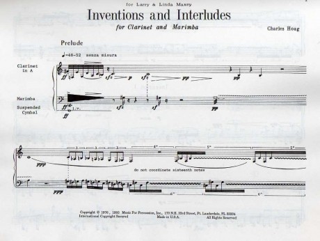 Inventions And Interludes by Charles Hoag