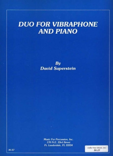 Duo For Vibraphone And Piano by David Saperstein