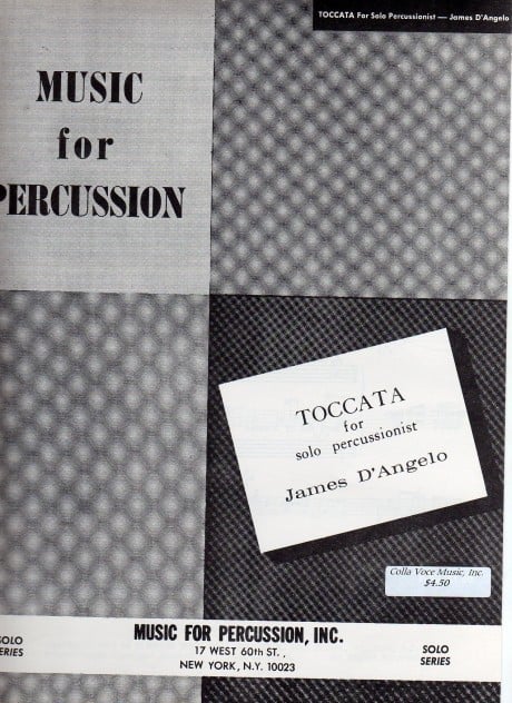 Toccata For Solo Percussionist by James D'Angelo
