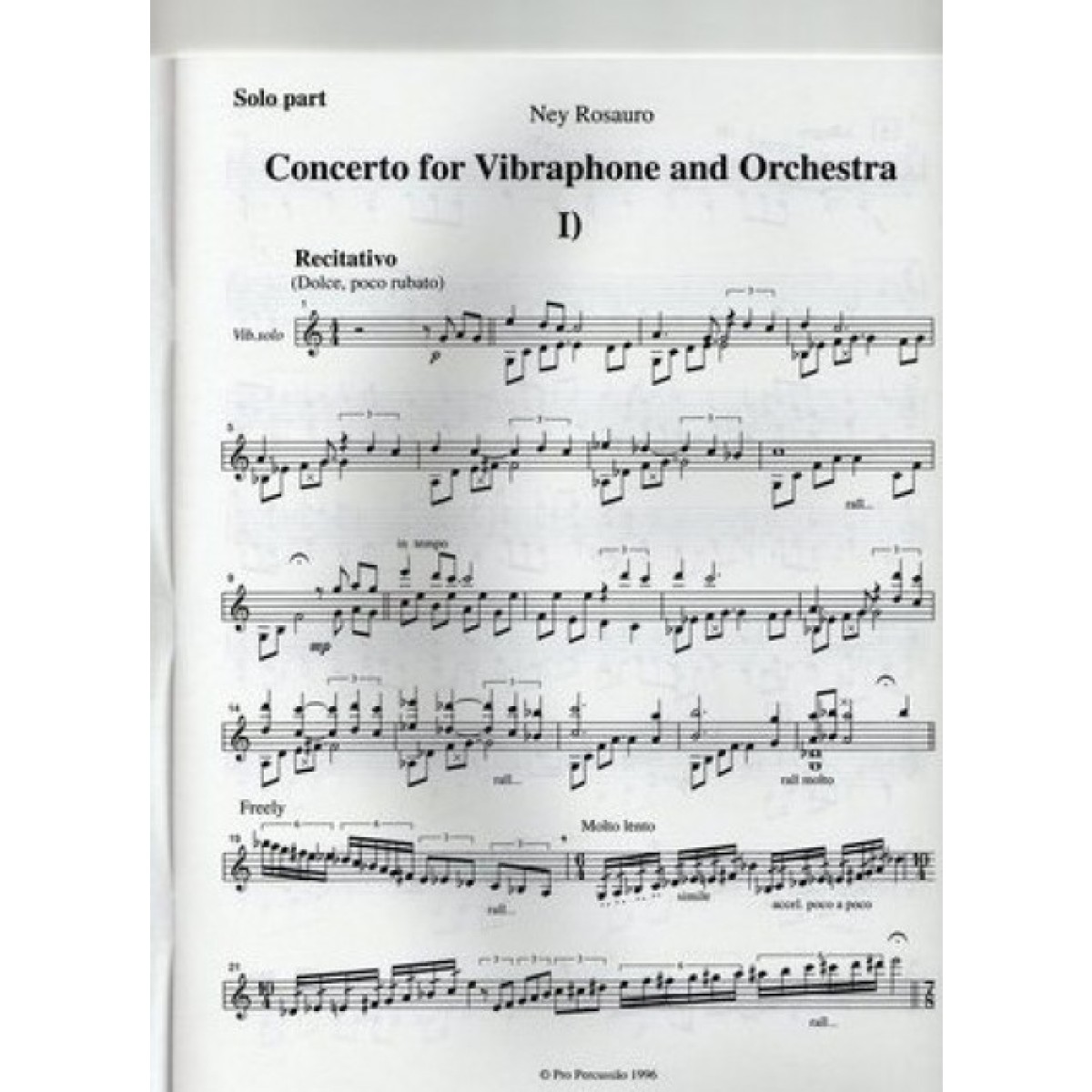 Concerto For Vibraphone & Orchestra (ensemble Version) by Ney Rosauro
