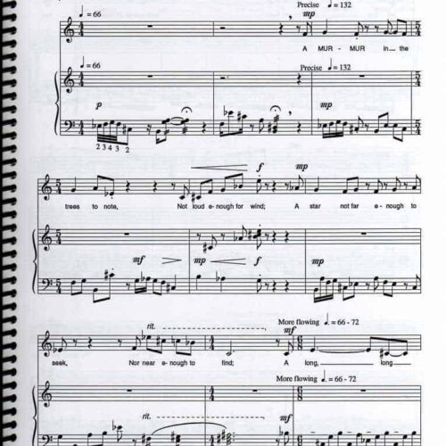 Five Songs For Voice And Marimba by Lynn Glassock