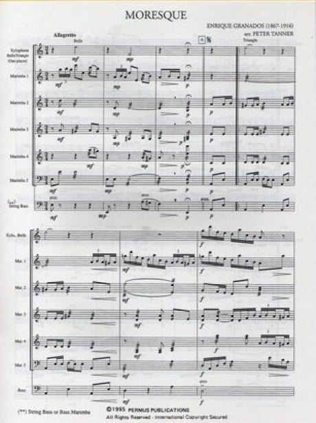 Moresque by Granados arr. Peter Tanner