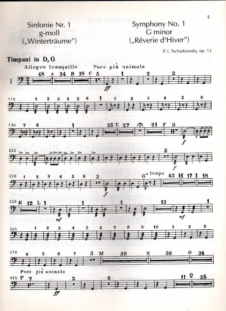 Orchestral Studies - Timpani: Tschaikowsky