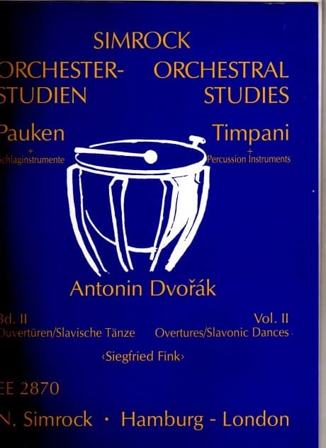 Orchestral Studies - Timpani And Percussion Instruments  Vol. II Overtures/slavonic Dances