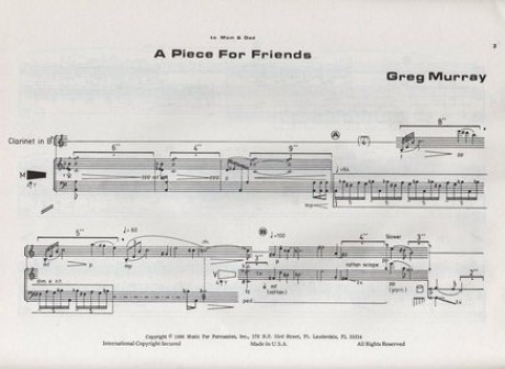 A Piece For Friends by Greg Murray