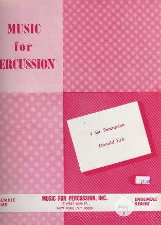 4 For Percussion by Donald Erb