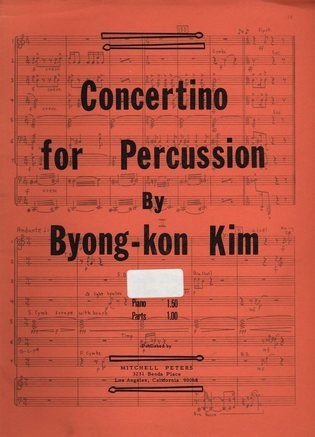 Concertino For Percussion by Byong-Kon Kim