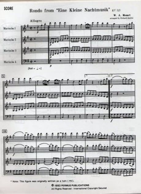 Rondo From Eine Kleine Nachtmusik (KV525) by Mozart arr. Richard Janicki