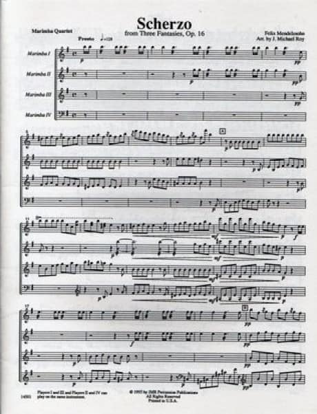 Scherzo From Three Fantasies, Op. 16