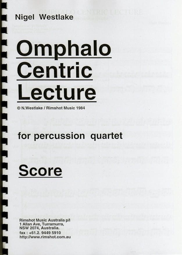 Omphalo Centric Lecture - Score
