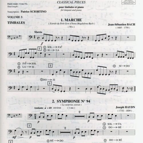 Classical Pieces For Timpani And Piano - Vol. 3