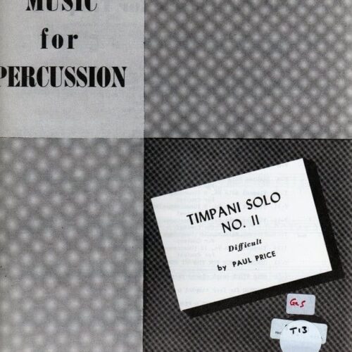 Timpani Solo No. 11 by Paul Price