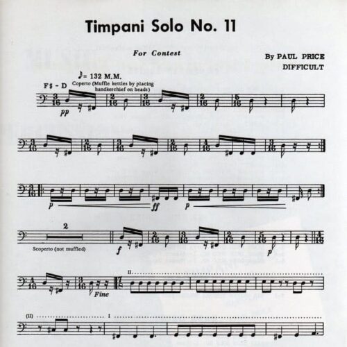 Timpani Solo No. 11 by Paul Price