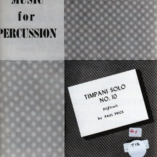 Timpani Solo No. 10 by Paul Price