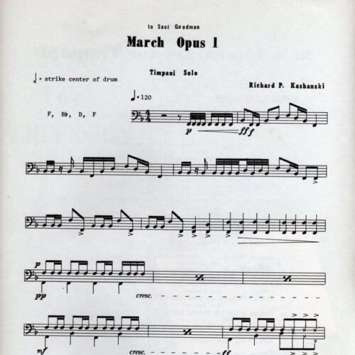 March Opus 1 by Richard P. Kashanski
