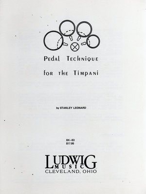 Pedal Technique For The Timpani