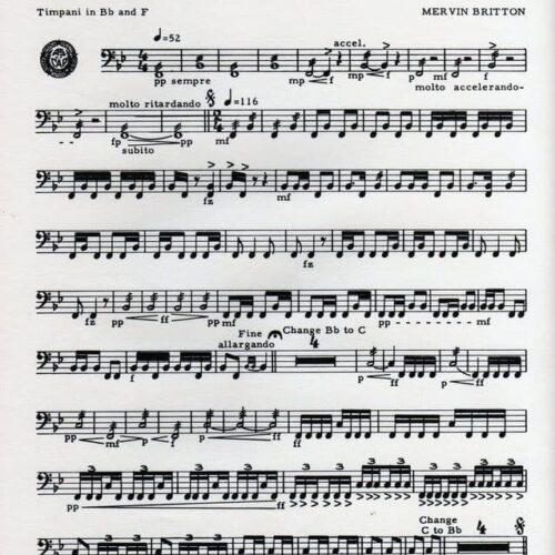 Solo Piece For Timpani by Mervin Britton