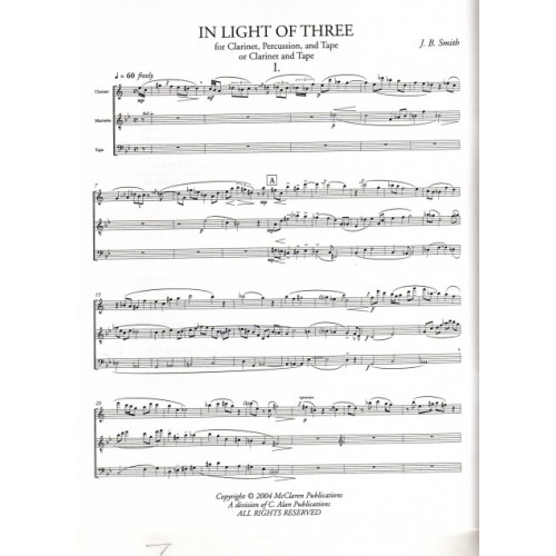 In Light Of Three by J B Smith