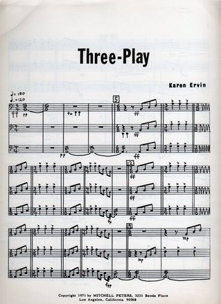 Three-Play by Karen Ervin