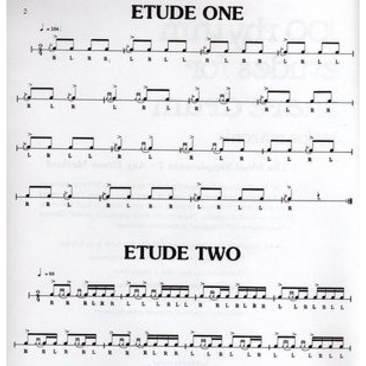 100 Rhythm Etudes For Snare Drum by Joe Maroni