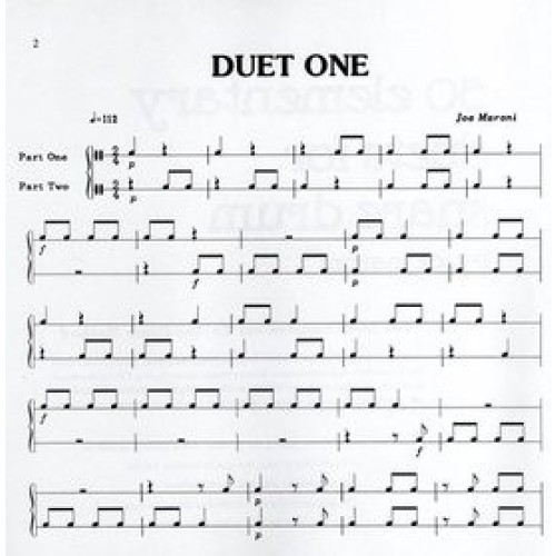 50 Elementary Duets For Snare Drum by Joe Maroni