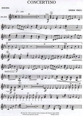 Concertino For Marimba And Piano