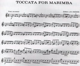 Toccata For Marimba by Emma Luo Diemer