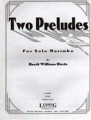 Two Preludes For Solo Marimba