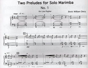 Two Preludes For Solo Marimba