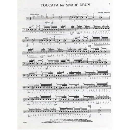 Toccata For Snare Drum