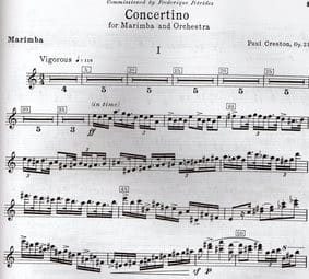Concertino For Marimba