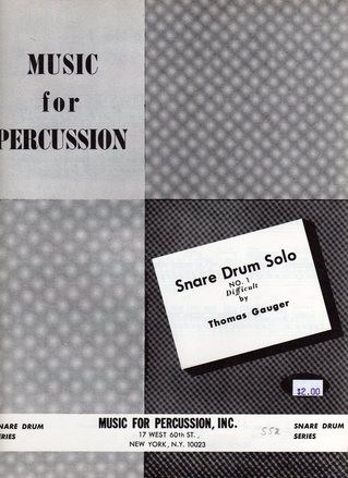 Snare Drum Solo No. 1 Difficult by Thomas Gauger