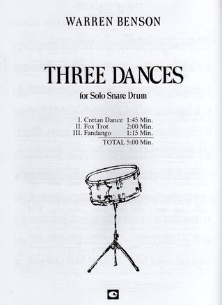 Three Dances by Warren Benson