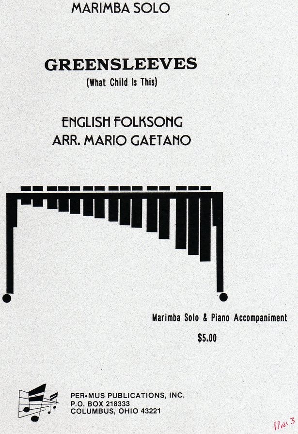 Greensleeves (what Child Is This) arr. Mario Gaetano