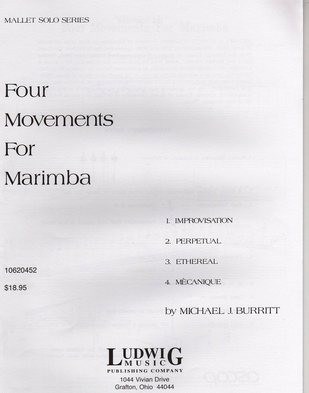 Four Movements For Marimba