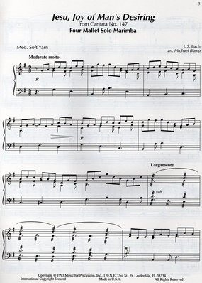 Jesu, Joy Of Man's Desiring From Cantata No. 147 by Bach arr. Michael Bump