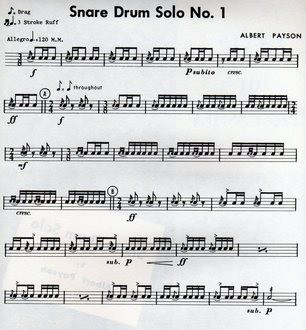 Snare Drum Solo No. 1 by Albert Payson