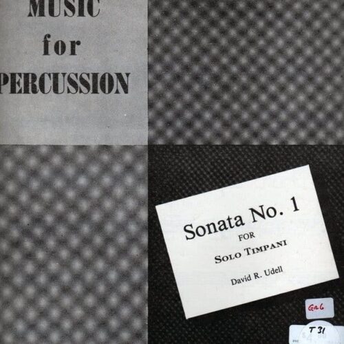 Sonata No. 1 by David R. Udell