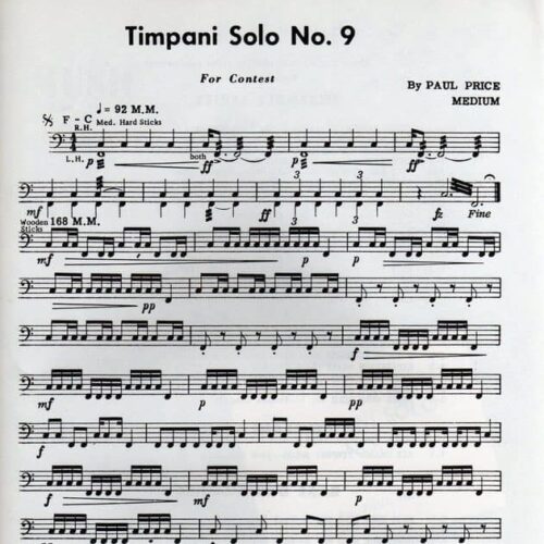 Timpani Solo No. 9 by Paul Price