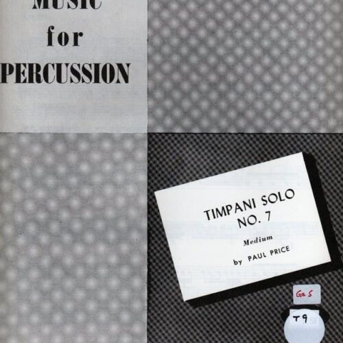 Timpani Solo No. 7 by Paul Price