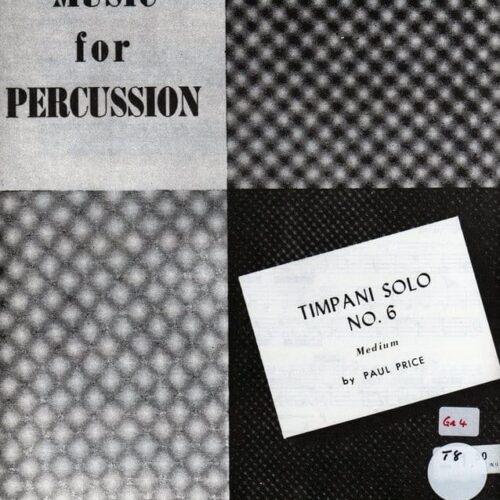 Timpani Solo No. 6 by Paul Price